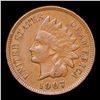 Image 2 : 1907 Indian Cent 1c Grades Select AU