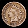 Image 2 : 1863 Indian Cent 1c Grades vf+