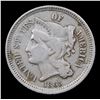 Image 2 : 1865 Three Cent Copper Nickel Mint Error 3cn Grades vf++