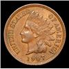 Image 2 : 1907 Indian Cent 1c Grades Choice AU/BU Slider