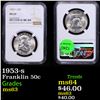 Image 1 : NGC 1953-s Franklin Half Dollar 50c Graded ms63 By NGC