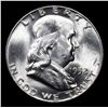Image 2 : 1952-d Franklin Half Dollar 50c Grades Choice Unc FBL
