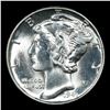 Image 2 : 1941-p Mercury Dime 10c Grades GEM++ Unc