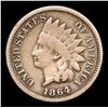 Image 2 : 1864 CN Indian Cent 1c Grades vf+
