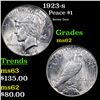 Image 1 : 1923-s Peace Dollar $1 Grades Select Unc