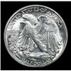 Image 3 : 1942-p Walking Liberty Half Dollar 50c Grades Choice Unc