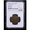 Image 2 : NGC 1786 New Jersey Beam Straight Colonial Cent 1c Graded ag3 By NGC