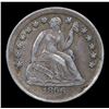 Image 2 : 1856-p Seated Liberty Half Dime 1/2 10c Grades Select AU