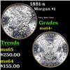 Image 1 : 1881-s Morgan Dollar $1 Grades Choice+ Unc