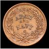 Image 3 : 1863 Army & Navy Civil War Token F-206/320a 1c Grades Select Unc BN