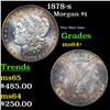 Image 1 : 1878-s Morgan Dollar $1 Grades Choice+ Unc