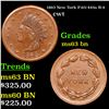 Image 1 : 1863 New York Civil War Token F-63/443a R-4 1c Grades Select Unc BN