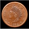 Image 2 : 1863 New York Civil War Token F-63/443a R-4 1c Grades Select Unc BN