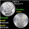 Image 1 : 1902-o Morgan Dollar $1 Grades GEM+ Unc