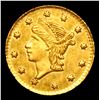 Image 2 : (1854) BG-224 California Fractional Gold 25c Grades Select Unc