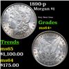 Image 1 : 1890-p Morgan Dollar $1 Grades Choice+ Unc
