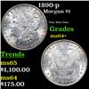 Image 1 : 1890-p Morgan Dollar $1 Grades Choice+ Unc