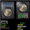 Image 1 : PCGS 1925-p Peace Dollar $1 Graded ms65 By PCGS