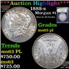 Image 1 : ***Auction Highlight*** 1888-s Morgan Dollar $1 Graded Select Unc PL By USCG (fc)