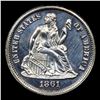 Image 2 : Proof ***Auction Highlight*** 1861 Seated Liberty Dime 10c Graded Select Proof By USCG (fc)
