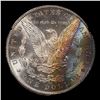 Image 2 : ***Auction Highlight*** NGC 1882-cc Morgan Dollar GSA Hoard Rainbow Toned $1 Graded ms62 By NGC (fc)