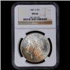 Image 2 : ***Auction Highlight*** NGC 1881-s Rainbow Toned Morgan Dollar $1 Graded ms66 By NGC (fc)