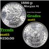 Image 1 : 1886-p Morgan Dollar 1 Grades GEM Unc