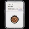 Image 2 : NGC 1957-d Lincoln Cent 1c Graded ms65 rd By NGC