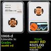 Image 1 : NGC 1968-d Lincoln Cent 1c Graded ms66 rd By NGC