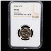 Image 2 : NGC 1986-d Jefferson Nickel 5c Graded ms65 By NGC