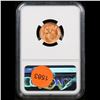 Image 3 : NGC 1957-d Lincoln Cent 1c Graded ms65 rd By NGC