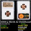 Image 1 : NGC 2009-p Birth & Childhood Lincoln Cent 1c Graded ms66 rd By NGC