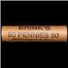 Image 4 : Mixed small cents 1c orig shotgun roll, 1919-s Wheat Cent, 1898 Indian Cent other end, Brinks Wra