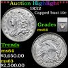 Image 1 : ***Auction Highlight*** 1832 Capped Bust Dime 10c Graded ms64 By SEGS (fc)
