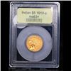Image 4 : ***Auction Highlight*** 1910-p Gold Indian Half Eagle $5 Graded Select+ Unc By USCG (fc)