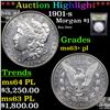 Image 1 : ***Auction Highlight*** 1901-s Morgan Dollar $1 Graded Select Unc+ PL By USCG (fc)