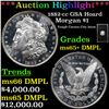 Image 1 : ***Auction Highlight*** 1882-cc Morgan Dollar GSA Hoard $1 Grades GEM+ DMPL (fc)