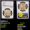 Image 1 : NGC 1885-o Morgan Dollar $1 Graded ms63 By NGC