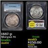 Image 1 : PCGS 1887-p Morgan Dollar $1 Graded ms64 By PCGS