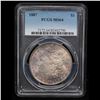 Image 2 : PCGS 1887-p Morgan Dollar $1 Graded ms64 By PCGS