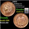 Image 1 : 1907 Indian Cent 1c Graded ms65 bn By SEGS