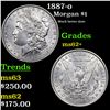 Image 1 : 1887-o Morgan Dollar $1 Grades Select Unc