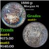 Image 1 : 1886-p Morgan Dollar $1 Grades Select+ Unc