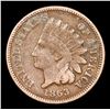 Image 2 : 1863 Indian Cent 1c Grades vf++