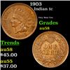 Image 1 : 1903 Indian Cent 1c Grades Choice AU/BU Slider
