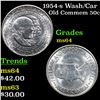 Image 1 : 1954-s Wash/Car Old Commem Half Dollar 50c Grades Choice Unc