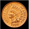 Image 2 : 1907 Indian Cent 1c Grades Choice AU