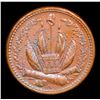 Image 3 : 1863 Crossed Cannons Civil War Token F- 82/351a 1c Grades Select Unc BN