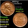 Image 1 : 1923-p Lincoln Cent 1c Grades Choice+ Unc BN