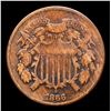 Image 2 : 1866 Two Cent Piece 2c Grades vf++